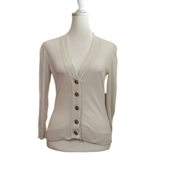 Tory Burch Tops - Tory Burch White Cardigan